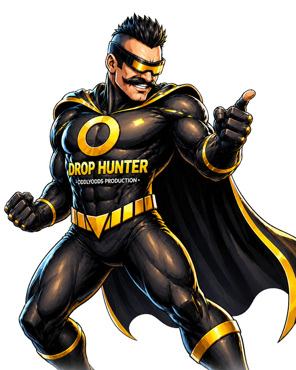 Drop Hunter mascot for OddlyOdds Production